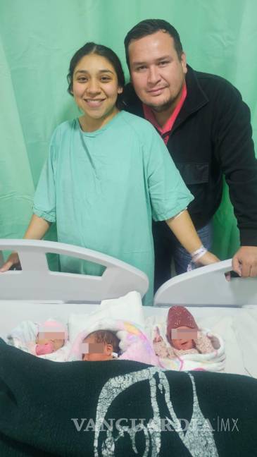 $!Madre y bebés permanecieron bajo observación médica antes de su traslado a Monclova.
