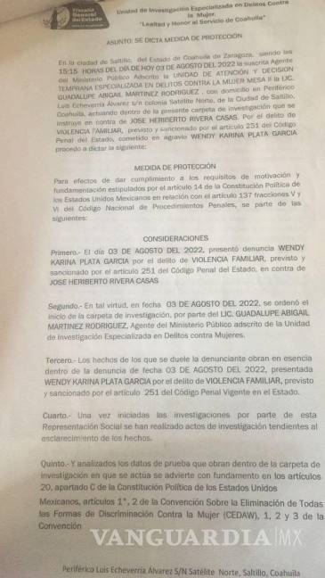 Paramédico de la Cruz Roja de Saltillo viola orden de restricción y agrede a ex pareja