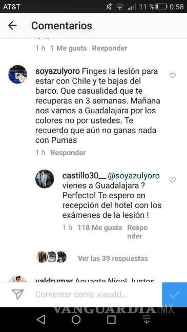 $!Nicolás Castillo se encara con fanático luego de que lo acusara por fingir su lesión
