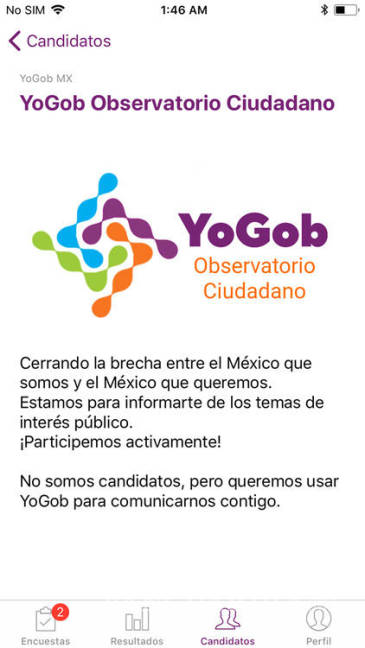$!Dos saltillenses lanzan App para empoderar a los ciudadanos en la toma de decisiones, se llama YoGob