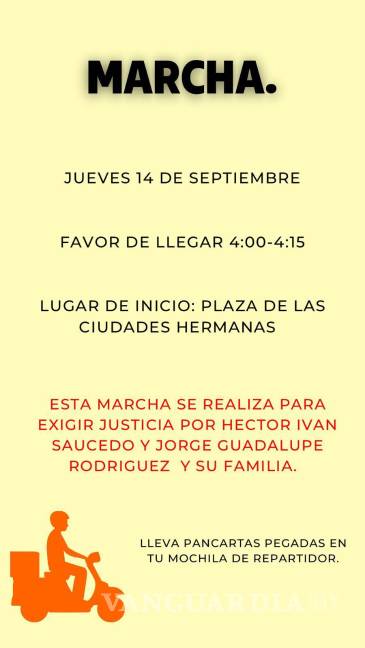 $!Con pancartas y consignas, los motociclistas hacen un llamado a la justicia mientras marchan por las calles de Saltillo.