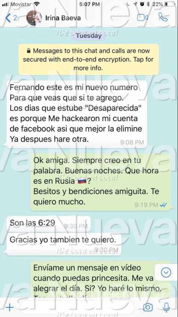 $!¿Irina Baeva le fue infiel a Gabriel Soto?... filtran conversación íntima entre la rusa y el actor Fernando Carrillo