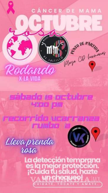 $!Cindy Berino, líder de Mujeres Motociclistas de Saltillo, invitó a la comunidad a participar en la rodada solidaria por el cáncer de mama que se realizará el próximo 19 de octubre.