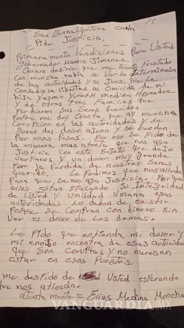 $!Carta al gobernador exige cárcel y reparación del daño para Mauricio “N”.