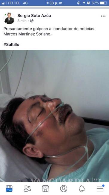 $!Desmiente Marcos Martínez Soriano haber recibido golpiza en Saltillo