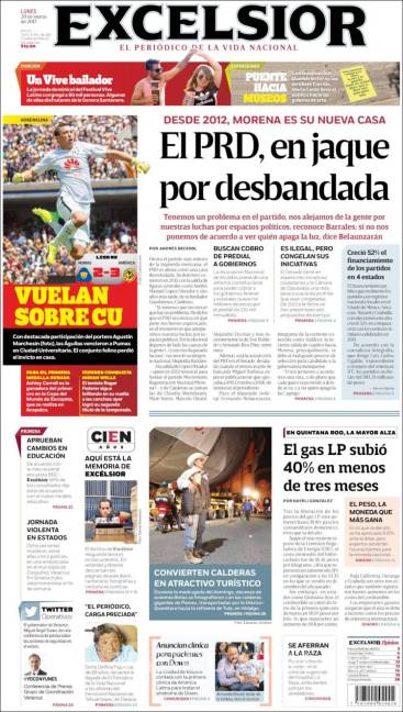 $!Titulares Prensa Nacional 20/03/2017