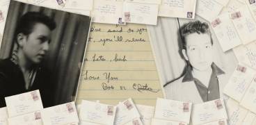 Colección personal de cartas de amor escritas por Bob Dylan a su novia de la escuela secundaria a fines de la década de 1950.