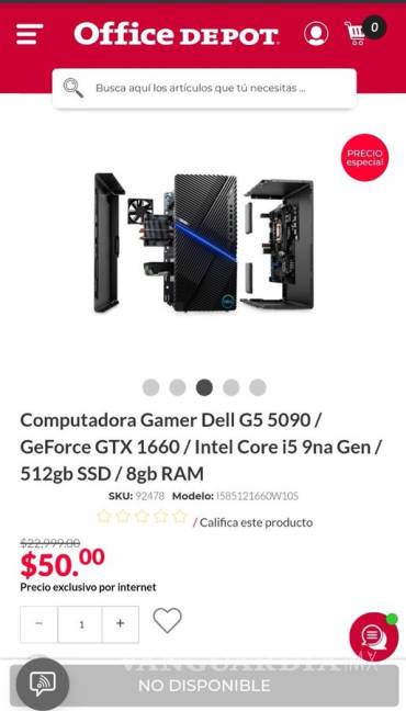 $!Tienda ofreció computadora en 50 pesos, valía más de 20 mil