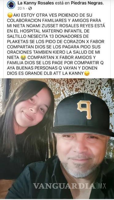 $!Familiares de Naomi organizan loterías y difunden su caso en redes sociales para reunir donadores y cubrir gastos médicos.