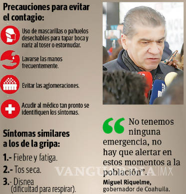 $!Sin focos rojos en Coahuila por coronavirus, asegura gobernador Miguel Riquelme