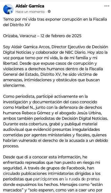 $!Encuentran sin vida al periodista Otoniel Gaytán en Veracruz, fundador del diario digital NDI