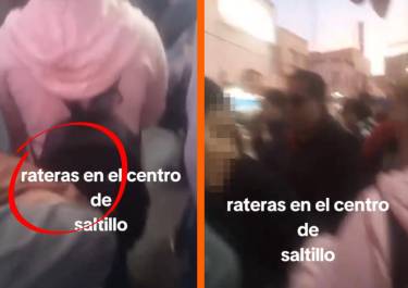 Exhiben a presuntas carteristas en el centro de Saltillo; este es su modus operandi (VIDEO)