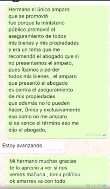 $!#LordBrother: Layda Sansores exhibe mensajes entre ‘Alito’ Moreno y Ricardo Monreal