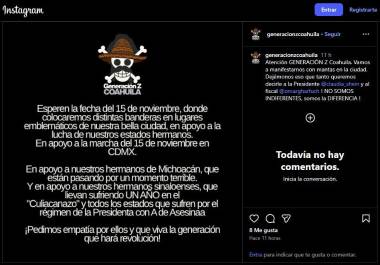 Los organizadores de la marcha —independientes del colectivo— señalan que las concentraciones se harán en 50 ciudades de 31 estados, incluyendo Torreón, Saltillo, Piedras Negras, Monclova y Sabinas.
