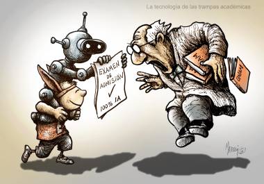 La tecnología de las trampas académicas