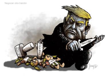 Trump: Negociar otra traición