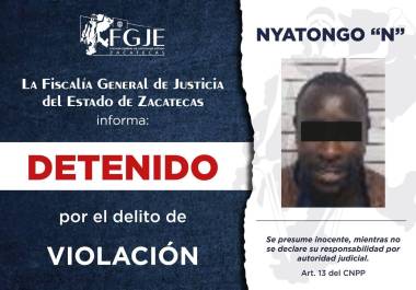 Elementos de la Fiscalía General de Justicia de Zacatecas ejecutaron la orden de aprehensión contra el corredor.