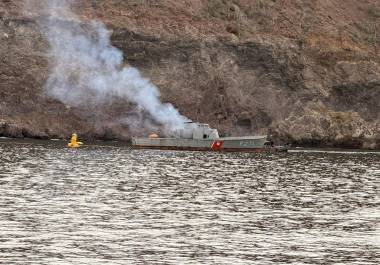 Se efectuó el corte de listón del museo subacuático, integrado por seis artefactos navales que fueron sumergidos con fines de creación de hábitat marino.
