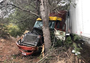 Uno de los accidentes se registró en el kilómetro 223+900 de la carretera con dirección a Matehuala.