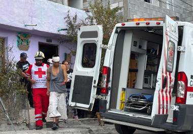 El herido fue trasladado para su debida atención médica.