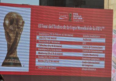 El trofeo de la Copa del Mundo de la FIFA visitará ciudades como Guadalajara, Monterrey y Ciudad de México durante su tour oficial en México previo al Mundial 2026.