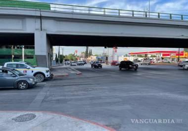 El cruce de LEA con el bulevar Venustiano Carranza en Saltillo, identificado como uno de los puntos con más accidentes a nivel nacional, con un total de 101 incidentes registrados.