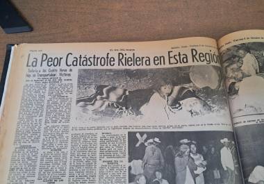 Ejemplares de El Sol del Norte conservados en la hemeroteca del Archivo Municipal de Saltillo documentan la magnitud del Trenazo y las primeras labores de rescate tras la tragedia de 1972.