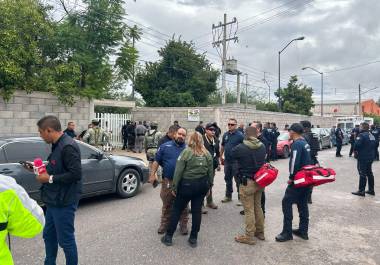 La escuela del ejido La Unión permaneció bajo vigilancia de las autoridades luego de la agresión.