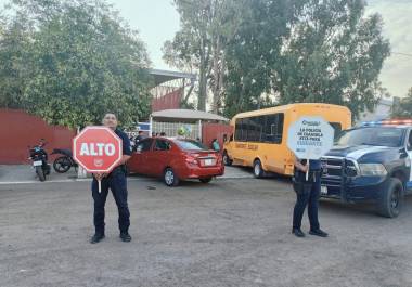 Agentes desplegados para garantizar la seguridad durante el regreso a clases en Coahuila.