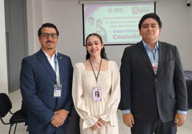 Karla Ximena Sánchez Espinoza obtuvo el primer lugar estatal del Concurso Nacional de Oratoria 2026 y representará a Coahuila en la etapa nacional.