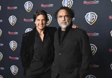 LAS VEGAS, NEVADA - APRIL 14: (L-R) Tom Cruise and Alejandro González Iñárritu attend CinemaCon 2026 - Warner Bros. Pictures invites you to “The Big Picture” a special presentation of its upcoming slate at The Dolby Colosseum at Caesars Palace during CinemaCon, the official convention of Cinema United, on April 14, 2026, in Las Vegas, Nevada. (Photo by Bryan Steffy/Getty Images for CinemaCon)