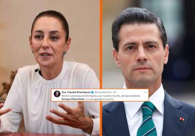 El expresidente de México, Enrique Peña Nieto, realizó una llamada telefónica con la virtual triunfadora de las elecciones presidenciales, Claudia Sheinbaum, para felicitarla.