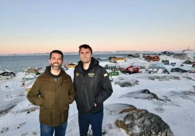 Donald Trump Jr. en Nuuk, Groenlandia, el 7 de enero de 2025.