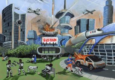 En el futuro que imagina Elon Musk, los seres humanos no solo vivirán en Marte.