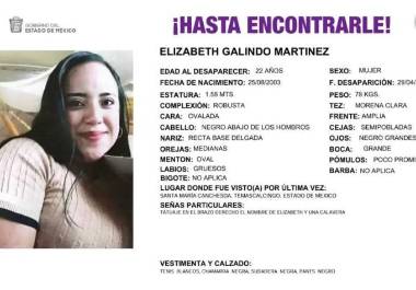 Las autoridades publican un cartel de persona desaparecida de Elizabeth Martinez, de 22 años.