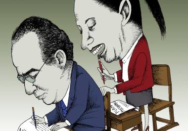 Copiando en el examen