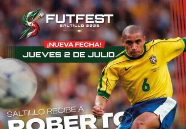 Roberto Carlos confirmó mediante un video que visitará Saltillo el próximo 2 de julio para participar en el FutFest 2026.