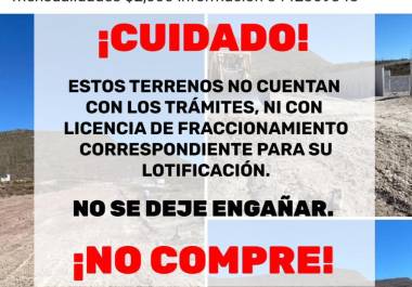 No cuentan con licencias ni autorizaciones de la Dirección de Desarrollo Urbano.