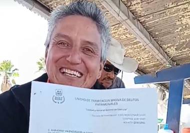 Citan a comparecer a Juan Ervey Valenzuela de la Torre por el presunto delito de despojo.