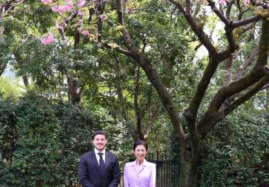 Samuel García se reunió con la princesa Hisako de Takamado en Tokio para promover inversiones y cooperación entre Japón y Nuevo León.