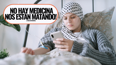 Asociación civil, Nariz Roja, protesta por el desabasto de medicamentos