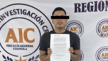 El imputado fue ingresado al penal varonil de Saltillo tras ejecutarse la orden de aprehensión en su contra.