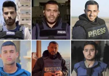 Las Fuerzas de Defensa de Israel acusaron a los periodistas Anas al-Sharif, Alaa Salama, Hossam Shabat, Ashraf al-Saraj, Ismail Abu Omar y Talal Aruki de trabajar con los grupos terroristas.