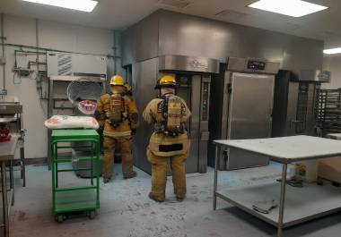 El siniestro se generó en el área de panadería.