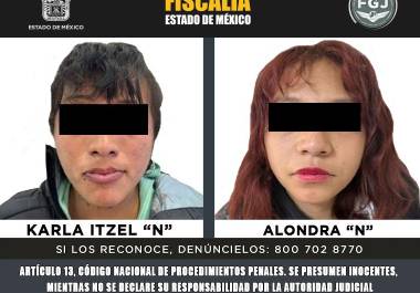 La FGJEM informó que un juez dictó prisión preventiva y abrió un plazo de tres meses de investigación contra dos mujeres acusadas de homicidio calificado en Chimalhuacán.