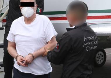 César Duarte, ex gobernador de Chihuahua, cuando fue extraditado a México desde Estados Unidos.