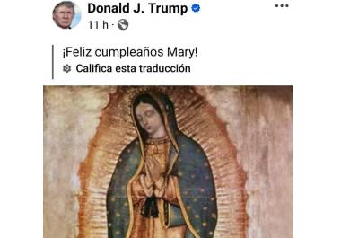 Sin ningún otro mensaje de por medio, el excandidato presidencial que quiere repetir en el cargo usó una de las imágenes religiosas más respetadas por los mexicanos católicos