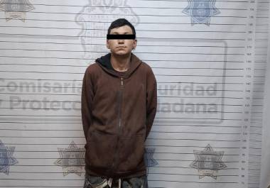 El sospechoso fue capturado durante un patrullaje nocturno en la Zona Centro.