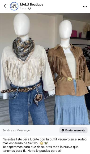 $!Hay buena variadad de combinaciones para asistir a la fiesta vaquera.