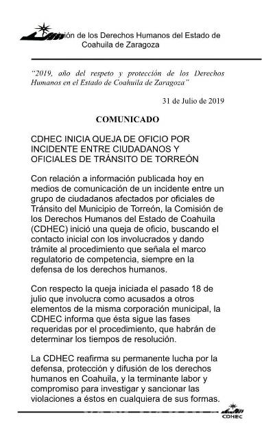 $!Policías repelieron agresión de migrante abatido en Saltillo, Coahuila: FGE